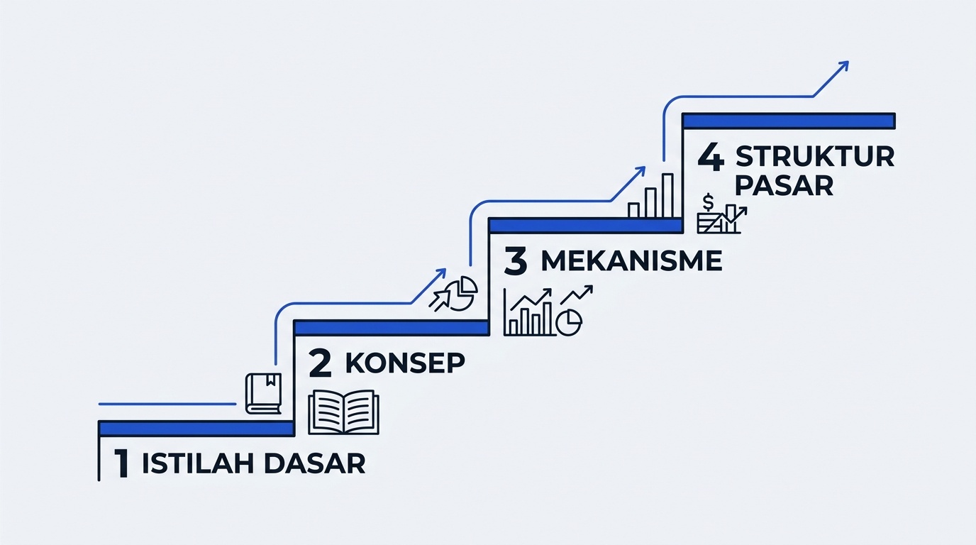Ilustración del itinerario progresivo, de los términos básicos a la estructura del mercado